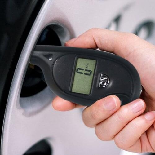 Portable Keychain car Tire Gauge Tester LCD Digital Display Tyre Air Pressure Gauge Measure Key Chain Test Tool