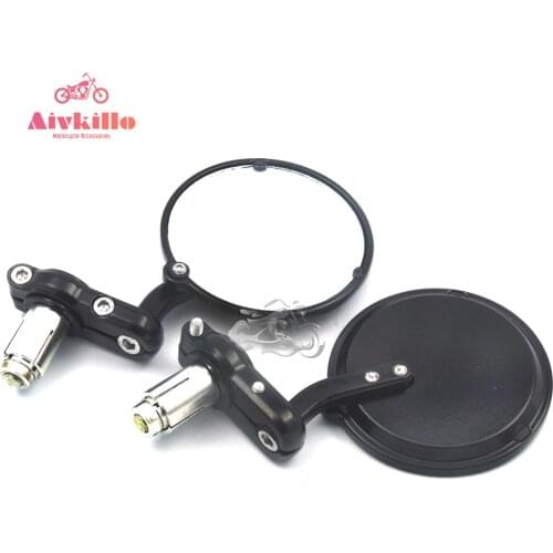 CNC Aluminum Universal Motorcycle Motorbike Rear-view Mirror 7/8" Handle Bar End