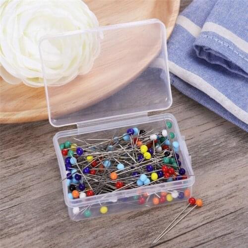 Color pin Straight Quilting Pins Ball Glass Head Pins Sewing Pins 250pcs DIY Sewing Crafts
