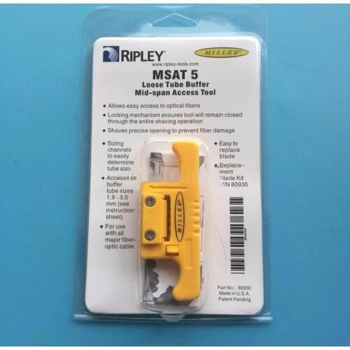 DHL Free Shipping 10pcs/lot Miller MSAT-5/ MSAT 5 Mid Span Access Tool P/N 80930 Loose Buffer Tube Stripper 0.9mm to 3.0mm fiber
