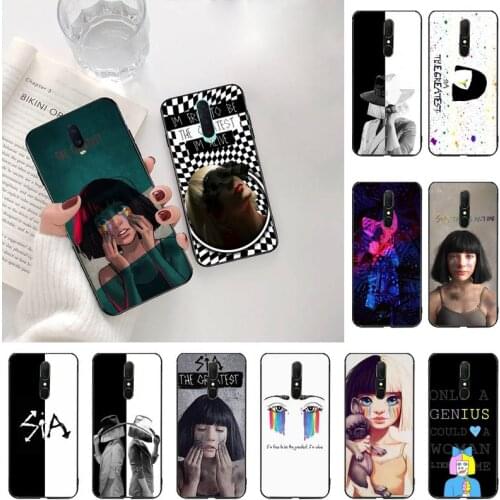 HPCHCJHM Sia the Greatest Black TPU Soft Rubber Phone Cover For Oppo A5 A9 2020 Reno2 z Renoace 3pro Realme5Pro