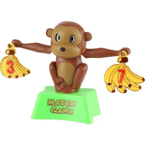 Match game Monkey Match Math Balancing Scale Number Balance Game Children Educational Toy to Learn add and subtract