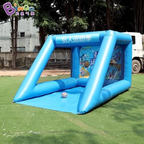 Customized 3.5x2.5x2 Meters Blue Inflatable Soccer Goals for Sports Games Toys BG-Y0099