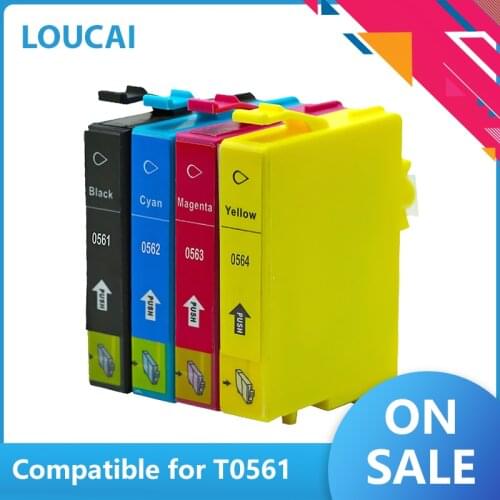 Ink Cartridge Compatible For Epson T0561 T0562 T0563 T0564 t0561 t0562 t0563 Stylus Photo RX430 R250 RX530 Printers