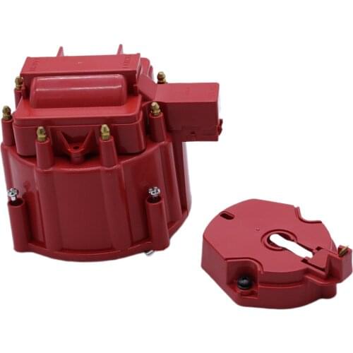 Distributor Cap and Rotor Coil Cover Kit For SBC 305 350 454 Durable Heavy Duty