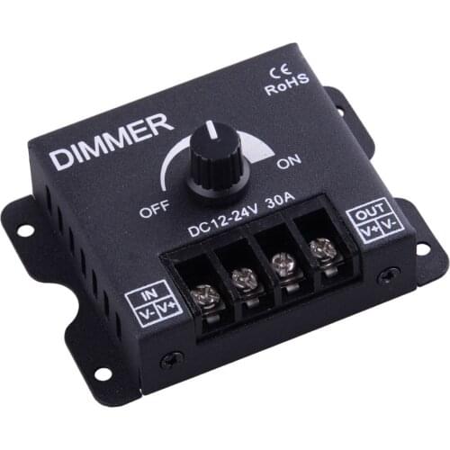 LETAOSK 100% new DC12V/24V 30A Light Switch Dimmer Knob Controller Fit For LED Strip Single Color