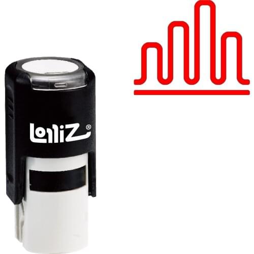 LolliZ Graph Self-Inking Rubber Stamp - Modern Symbol Series