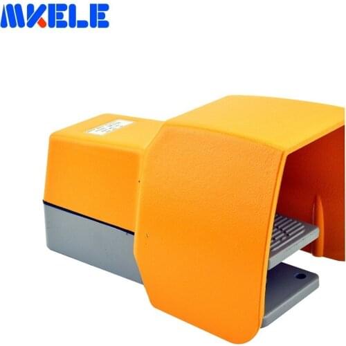 Metal Case Foot Switch Pedal Switcher MKLT-502 CE Electrical Foot Control Metal 3PDT Pedal Switch From Makerele