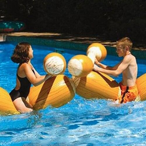 2Pairs New Fun Inflatable Joust Swimming Ring Pool Float Game Pool Float Toy Water Game Adult Kid Pool Party Inflat Raft Toy
