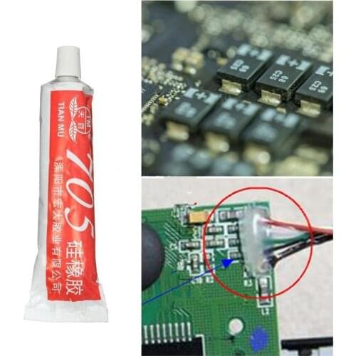 New 705 High Temperature Clear Rubber Silicone Electronic Insulation Sealant Adhesive Glue Glass Metal Supplies 2021 Hot Sale