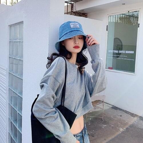 Spring and Summer New Cowboy Fisherman Hat Ladies Fashion Personality Label Basin Hat Shopping Sun Hat