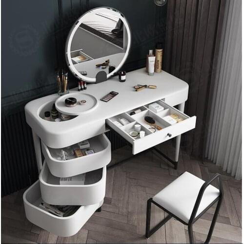 Light luxury bedroom dressing table with lamp storage cabinet one dressing table