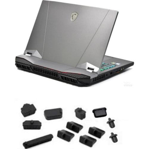 Laptop Black Silicone plug port cover For MSI GE72 GP72 GL72 GE62 GE62VR GL62 GL62M GP62 GP62VR GP62X GP62M