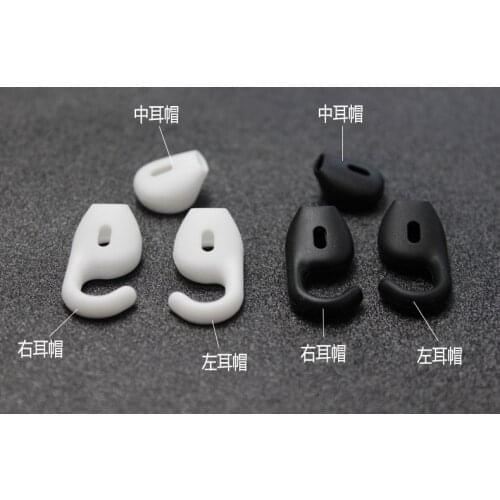 Hot sale 3pcs silicone ear tips buds earbud eartip with hook for boost wireless Bluetooth headset headphone earphone