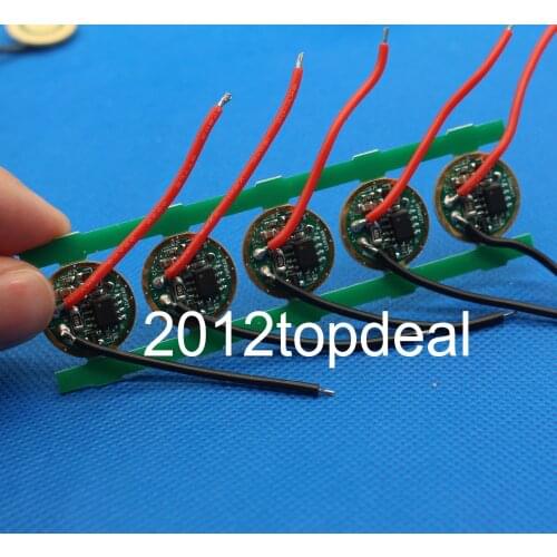 1pcs 5 Modes DC 3.7V 16mm LED Driver for Cree P7/XML-T5/XML-T6 LED Light