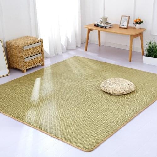 2cm thick rattan carpet cool tatami rug for living room bedroom kids room carpet play parlor larger floor mat home Decorative