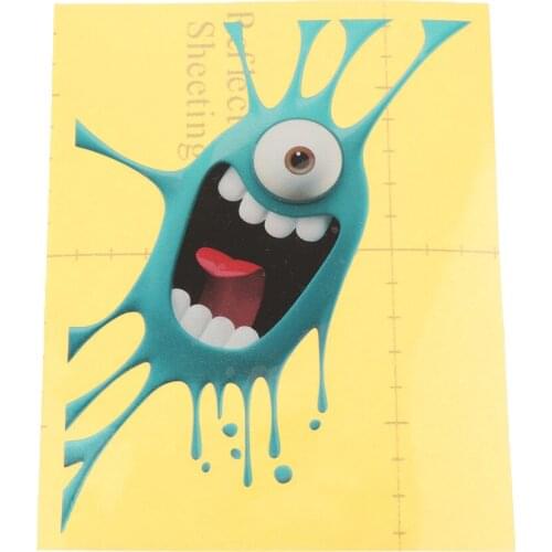 Waterproof One Eye Monster Stickers - Decals to Cover Car Scratch - Great for Your Room Car Truck Fridge Crafts