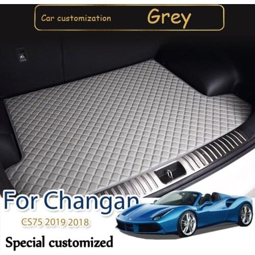 High quality Car Trunk Mats For Changan CS75 2019 2018 Carpets Cargo Rear Boot Liner Cover Interior Accessories