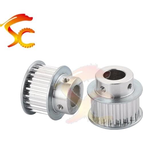 High Quality 1PCS/lot HTD5M Aluminum timing pulley 5M 20 teeth for belt width 15mm 14mm bore diameter Free shipping