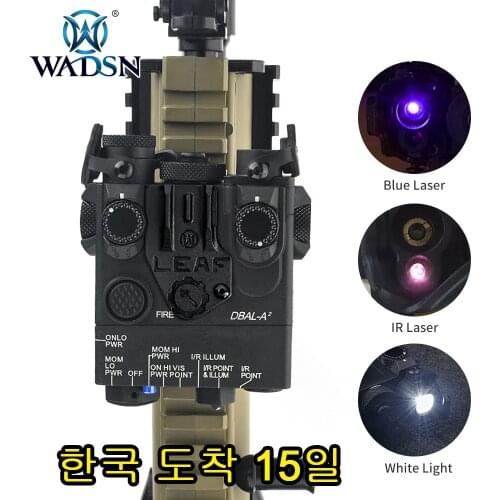 WADSN Tactical Mini DBAL A2 Blue Dot Laser IR Illuminator Hunting Gun DBAL Flashlight Strobe Laser Sight Weapon Light Picatinny