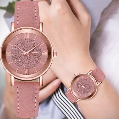 Wigofuly Ladies Watch With Leather Strap