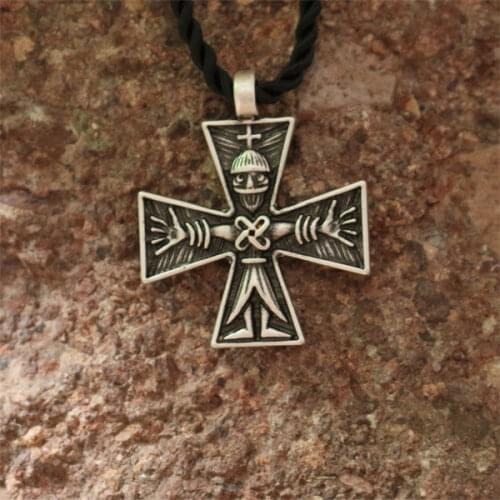 1pcs wholesale cross pagan pendant men Crucifix necklace combining Germanic and Byzantine forms century Scandinavian necklace