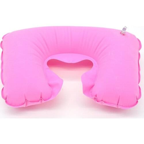 1PC Air Inflatable U-shape Neck Pillow Travel Rest Outdoor Portable Folding Airplane Travel