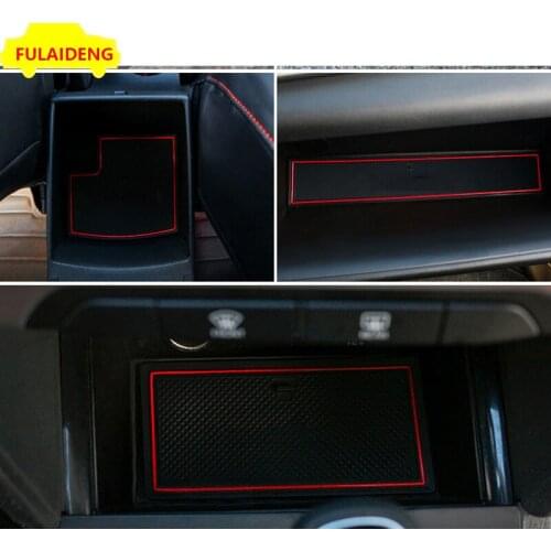 19pcs For Hyundai Elantra 2016-2018 Interior Door Mat Non-slip Cup Pads Holder Trim Car Styling Accessories