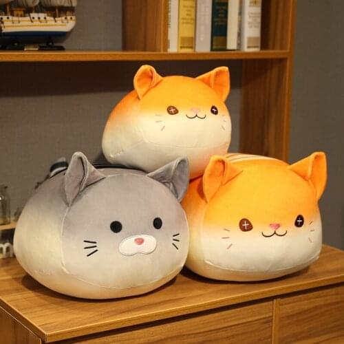 30/40cm New Baby Doll Soft Bread Cat Plush Toy Big Hugging Pillow Cute Real-Life Stuffed Cat Animal Toys Children Kids Gift