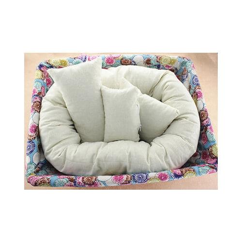 4Pcs Newborn Baby Pillows Girls Boys Infant Baby Boy Soft Cotton Pillow Photography Photo Prop