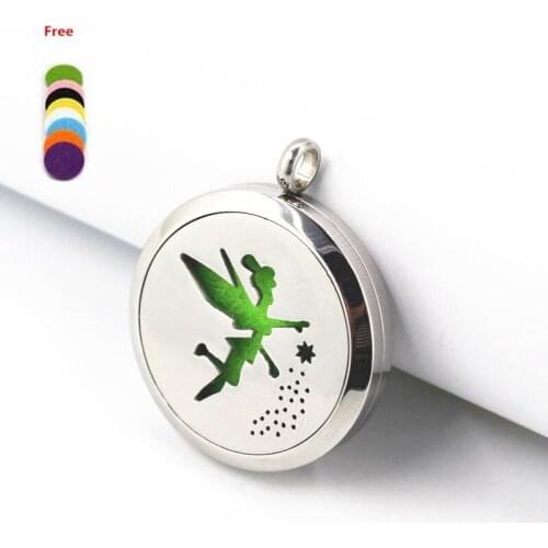 5pcs 30mm Twist Aromatherapy Lockets Silver Fairy Perfume Essentil Oil Diffuser Floating Locket Pendant Necklace Jewelry