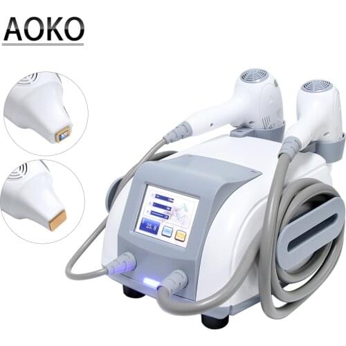 AOKO 2021 New Hair Removal Machine 808nm Laser 2 in 1 Mini Ice Compress Painless Depilation Instrument Skin Care Beauty Device