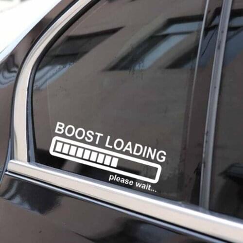 BOOST LOADING Please Wait Creative Funny Fashion Car Wall Window Stickers Decal