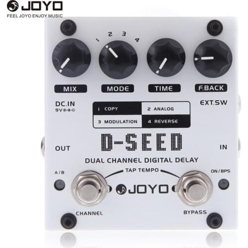 JOYO D-SEED Electric Guitar Pedal Dual Channel Digital Delay Guitar Effect Pedal with Four Modes Guitar Parts & Accessories