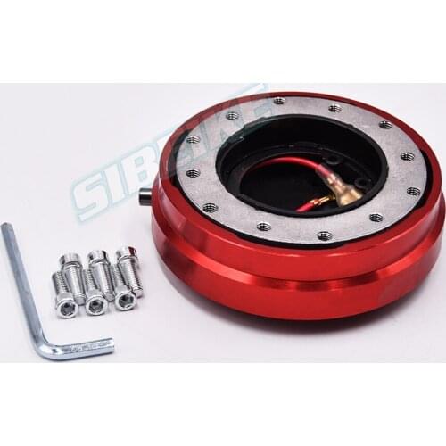 6 Hole Steering Wheel Quick Release Hub Adapter Snap Off Boss kit