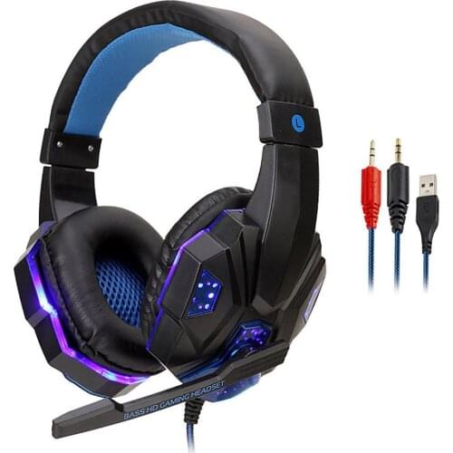 Computer Gaming Headset For PS4 Xbox PC Wired With Microphone for Mobile Phone Laptop PC Computer Gamer Laptop