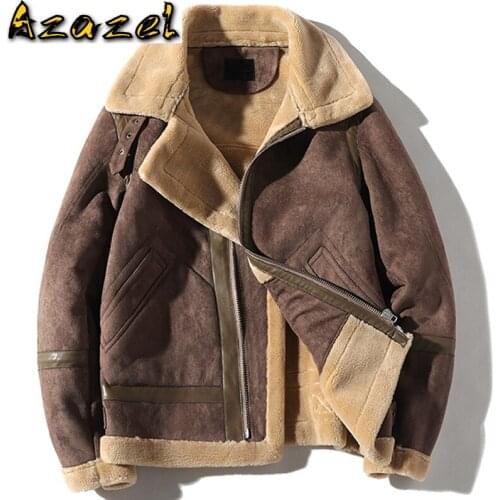 Vintage Bomber Mens Faux Fur Coats Winter 5XL Name Brand Mans Faux Fur Jackets Men Overcoat European Oversized Streetwear A861