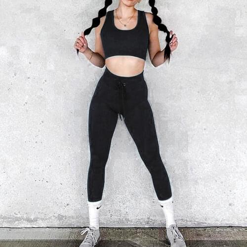 Summer Matching Set Sexy Crop Tops with Trousers Sporting Lady Sleeveless Tank Mini Shorts Women Sporty 2021 2 Piece Set M0549