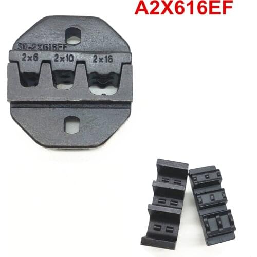 Crimping jaws die set A2X616EF for double twin cable ferrules terminals 10-6AWG 2*6-16mm2