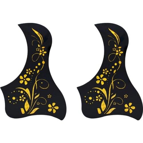 2PCS Guitar Pickguard Flower Scratch Plate for Acoustic Folk Guitar Parts