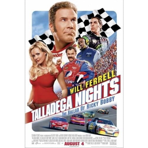 NEW TALLADEGA NIGHTS MOVIE Art print Silk poster Home Wall Decor