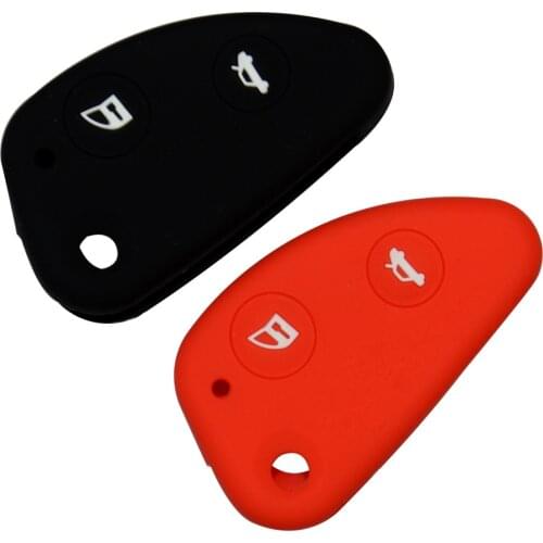 OkeyTech Silicone 2 Buttons Flip Folding Remote Auto Car Key Cover Case Shell Soft Protect For Alfa Romeo 147 156 166 GT JTD TS