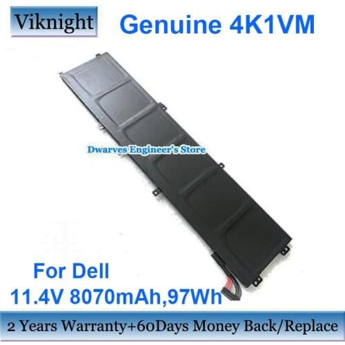 Genuine 4K1VM 11.4V 8070mAh 97Wh Battery For Dell G7 17 7700 0W62W6 Laptop Batteries Black