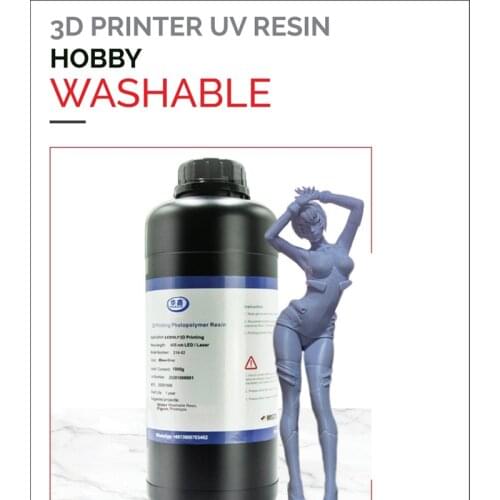 Resin 3D Printer UV Washable HOBBY Rigidity Toughness Curing LCD1KG 405nm Standard Photopolymer for Printing SLA DLP Liquid Best