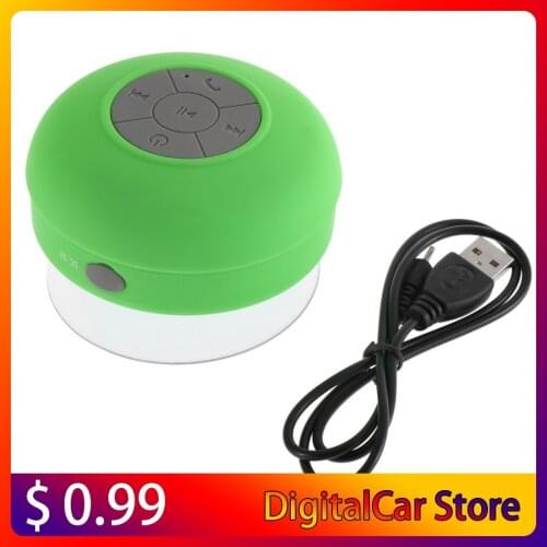 Portable Waterproof Bluetooth Speaker Wireless Car Handsfree Receive Call Music Suction Mic Mini Loudspeaker Box Hot