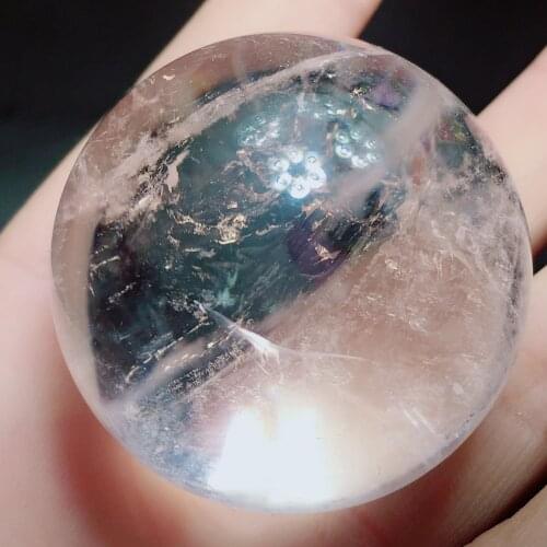 Clear quartz sphere