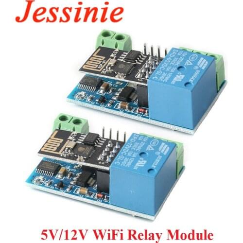 ESP8266 ESP-01 5V 12V 1 WAY WiFi Relay Module Things Smart Home Remote Control Switch Wireless WIFI Module for Arduino Phone APP