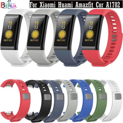 Sport silicone watchband For Xiaomi Huami Amazfit Cor A1702 English version Midong watchstrap Replacement wristband bracelet new