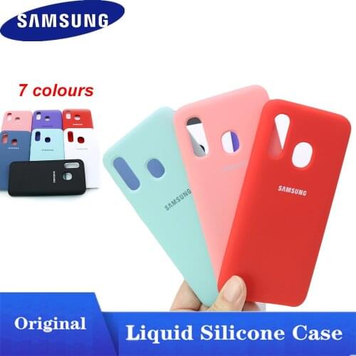 Original Samsung Galaxy A10 A30 A40 A50 A60A70 A80 A90 Back Case Liquid Silicone Case Silky Soft-Touch Finish Back Protective Co