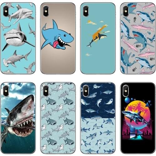 Cute cartoon shark Silicone Phone Case For Xiaomi Redmi 9T 9C 9A 7 7A K20 6 6A S2 Redmi Note 9S 9T 9 8 8T 7 6 5A Pro
